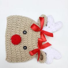 Costume - Christmas Hat Newborn Photography Costume Newborn Stocking Hat Crochet Pattern Free, Free Santa Hat Crochet Pattern Baby, Crochet Baby Holiday Hat Patterns, Infant Santa Hat Crochet, Infant Crochet Santa Hat Pattern, Crochet Christmas Baby Hats Free Pattern, Cartoon Crochet, Christmas Newborn, Girls Hats