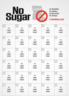 30 Day Challenge Food, Sugar Detox Plan, No Sugar Challenge, Suga Suga, Free Diet Plans, Diet Tracker, Weight Tracker