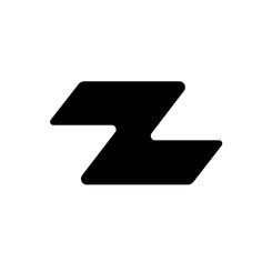 a black and white photo of the letter z