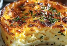 a close up of a plate of food with broccoli and cheese