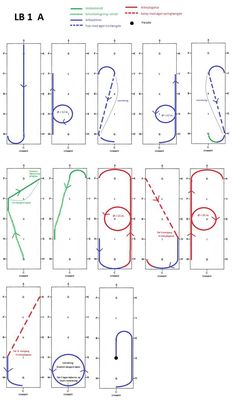 the diagram shows how to make a basketball court with different lines and numbers on it