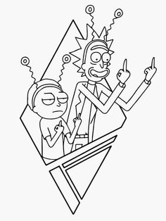 rick and mort coloring page free printable pages for kids to color on the web