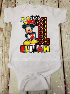 Look who's Mickey Birthday Shirt | Etsy 1st Birthday Boy Shirt, Mickey Mouse Birthday Shirt, Mickey Mouse 1st Birthday, Mickey Birthday, Birthday Boy Shirts, Mickey Mouse Birthday, 1st Boy Birthday, Kid Names, Birthday Shirts