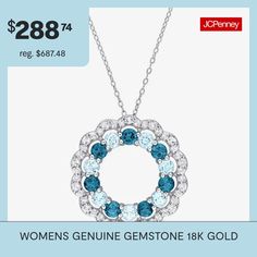 Features: Quick ShipJewelry Closure: Spring Ring ClaspLink Construction: SolidSetting: ProngShape: CircleStone Cut: RoundStone Millimeter Measurement: 4 Mm Length, 4 Mm WidthMetal Color: WhiteChain Length: 18 InchChain Width: 1 MillimetersPendant Length: 29.9mmPendant Width: 29.9mmChain Construction: CableCare: Wipe CleanStone Type: 14 Genuine Blue Topaz, 42 Genuine TopazAuthenticity: Genuine StoneBirthstone: December BirthstoneMetal: Sterling SilverNecklace Type: Pendant NecklacesCountry of Or… Multi-stone Round Pendant Necklace For Anniversary, Cubic Zirconia Necklaces With Gemstone Accents, Fine Jewelry Necklace With Round Center Stone, Jewelry With Round Stones, Elegant Necklaces With Accent Stones, Fine Gemstones For Jewelry Making, Anniversary Necklaces With Accent Stones, Fine Jewelry Pendant Necklace With Center Stone, Pendant Necklaces With Accent Stones For Anniversary