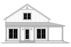 this is the front elevation of these small house plans