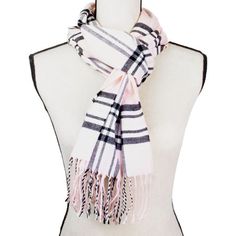 Introducing our NevEND Winter Scarf: Your Perfect Companion for Cozy Elegance! Color: Pink.  Pattern: plaid. Scarf For Men, Fashion Scarves, Pink Pattern, Plaid Fashion, Scarf Men, Scarf Styles, Winter Scarf, Warm Winter, Cashmere