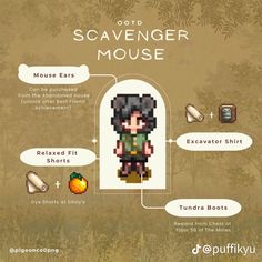 the scavenger mouse is shown in this graphic, which shows how to use it