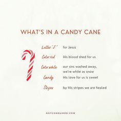 a candy cane with the words what's in a candy cane written below it