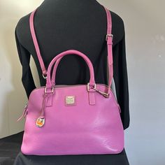 Dooney & Bourke Crossbody Hobo Pink Purse Good Condition. Bottom Of Purse Has A Small Ink Spot Hobo Purses Dooney & Bourke, Hobo Purse, Pink Purse, Dooney & Bourke Bags, Clutch Wallet, Dooney Bourke, A Small, Bag Lady, Purse