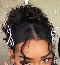 roxanne ruiz Curly Pigtails, Curly Hair Care Routine, Cute Curly Hairstyles, Curly Hair Styles Easy, Hairdos For Curly Hair, Curly Hair Inspiration, Sleek Hairstyles, Curly Hair Care, Curly Hair Tips