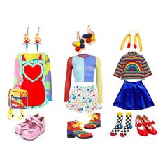 Clowncore Outfit, Clown Girl, Clown Clothes, Crazy Outfits, Fashion Aesthetics, Makeup Blog, Wardrobe Style, Aesthetic Outfits, Colorful Fashion