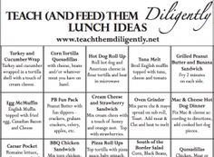 a printable lunch menu for teachers with the words teach and feed them diffrently