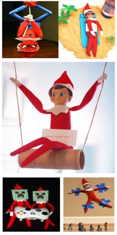 the elf on the shelf is making crafts