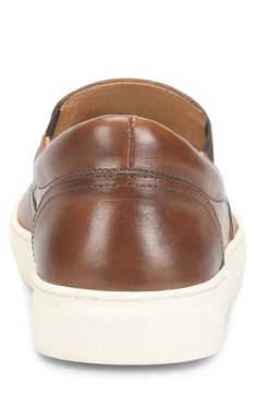 Classic and comfortable, this sneaker topped with softly polished leather features a simple, streamlined upper and a cupsole made of grippy rubber. Removable insole Leather upper and lining/rubber sole Imported Casual Leather Low-top Slip-ons, Casual Low-top Leather Slip-ons, Classic Slip-on Sneakers With Contrast Sole, Brown Low-top Slip-ons With Contrast Sole, Classic Brown Low-top Slip-ons, Casual Leather Slip-ons With Contrast Sole, Classic Slip-ons With Rubber Sole And Swift Leather, Leather Low-top Slip-ons With Cushioned Footbed, Low-top Leather Slip-ons With Cushioned Footbed