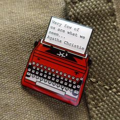 Agatha Christie Enamel Pin Birmingham Jewellery Quarter, Miss Marple, School Things, Beautifully Made, The Mist, Simple Life, Enamel Pin