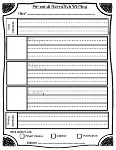 the personal descriptive writing worksheet is shown in black and white, with lines on it