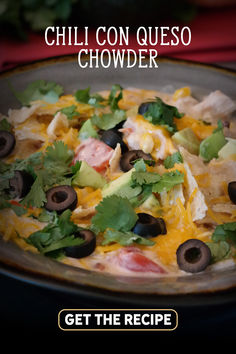 Smith's Chili Con Queso Chowder Recipe Chili Con Queso Dip, Peppers And Chicken, Con Queso Dip, Hot Sandwich Recipes, Creamy Macaroni And Cheese, Chowder Recipe, Fall Night, Olive Relish, Hot Sandwich