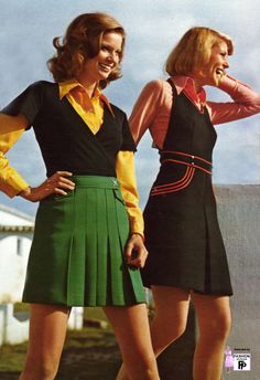 Mod Outfits, 70s Fashion Women, Nostalgic Fashion, 1970s Fashion Women, 70s Women Fashion, Fall Fashion Skirts, Fashion 1970s, 60s 70s Fashion, Fashion 70s