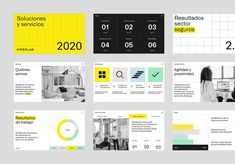 the powerpoint presentation is designed to look like it has been created in yellow and black