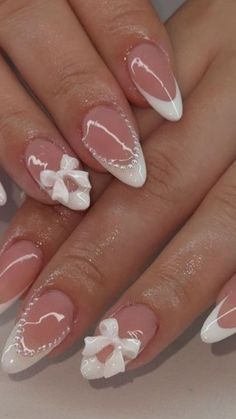 Wedding Gel Nails, Simple Wedding Nails, Bridal Nail Art, Wedding Nails Glitter, Summery Nails, Wedding Nails Design, Nail Art Wedding, Birthday Nails