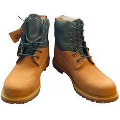 The Classic 6-Inch Women’s Waterproof Boot, Made With Eco-Conscious Rebotl Fabric And Premium Leather - Size 8.5 Features - Upper Made With Premium Waterproof Leather From An Lwg Silver-Rated Tannery And Rebotl Fabric - Timberdry Waterproof Membrane - 100% Pet Laces - Rebotl Fabric Lining - Rubber Lug Outsole New With Tag And Box, No Visible Flaws. See Pictures For More Details And Condition Offers Welcome Or Bundle And Save Note: New Listings Added Almost Every Day!!! Green Waterproof Leather Boots, Classic Insulated Leather Hiking Boots, Green Leather Waterproof Boots For Winter, Green Leather Lace-up Waterproof Boots, Green Leather Boots For Outdoor Activities, Green Leather Boots For Outdoor, Green Lace-up Leather Waterproof Boots, Rugged Green Leather Waterproof Boots, Green Leather Boots For Outdoor Work