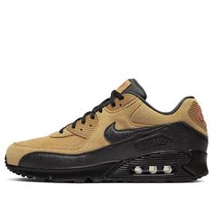 Nike Air Max 90 'Wheat Black' AJ1285-700 (SNKR) Casual Nike Air Max With Air Cushioning For Outdoor, Casual Nike Air Max For Outdoor With Air Cushioning, Casual Nike Air Max For Outdoor, Nike Air Max Terrascape 90, Trendy Shoes Sneakers, Nike Air Max 90, Trendy Shoes, Stylish Sneakers, Air Max