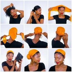 Tie A Turban, Headwrap Hairstyles, Cabello Afro Natural, Hair Wrap Scarf, Head Wrap Styles, Hair Scarf Styles, Head Scarf Styles, Pelo Afro, Penteado Cabelo Curto