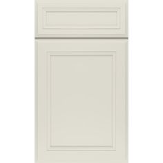 a white kitchen cabinet with two doors and one drawer on the bottom, against a white background