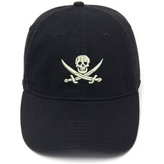 Features： 1. 100% Washed Cotton. 2. One Size Fits Most. 3. Embroidered Baseball Cap.  4. Classic Style. 5. Adjustable metal buckle closure. The Baseball Cap is 100% pure cotton. It's light, durable and comfortable.  Cap with adjustable metal buckle, the size of the cap can be randomly adjusted, so as to fit the head circumference better and make people wear it comfortably.  A very personal  cap with the classic vintage Color. The brims of the hat are flat and the line is symmetrical. In addition, soft cotton cloth makes it easy to package and can be easily carried with it. With the design of the air hole on the top of the cap, it is ventilated, air-permeable and sweating. You will not feel sultry when you wear it. It is the best choice for running, hiking, cycling, walking and taking part Adjustable Snapback Baseball Cap With Skull Print, Adjustable Skull Print Baseball Cap, Casual Snapback Baseball Cap With Skull Print, Casual Skull Print Snapback Baseball Cap, Adjustable Black Baseball Cap With Skull Print, Baseball Match, Embroidery Hat, Men Baseball Cap, Pirate Skull