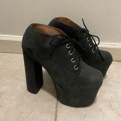 Jeffrey Campbell Handmade Havana Last Heels In Black Size 8.5, Good Condition. Jeffrey Campbell Lita, Jeffrey Campbell Shoes, Jeffrey Campbell, Lace Up Boots, Havana, Shoes Women Heels, Shoes Heels, Lace Up, Women Shoes