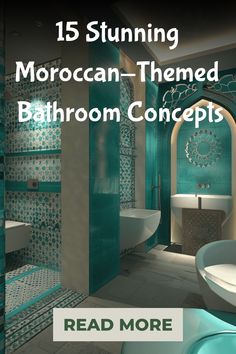 moroccan theme bathroom Turkish Spa Bathroom, Small Moroccan Bathroom, Moroccan Powder Room Ideas, Pink Moroccan Bathroom, Moracan Theme Bathroom, Grecian Bathroom, Bathroom Moroccan Style, Moorish Bathroom, Santorini Bathroom