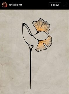 a drawing of a flower on a piece of paper with the words griselle it