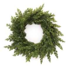 a close up of a wreath on a white background