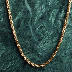 This herringbone chain is lovingly handcrafted from brass and gold-plated for a long time. Necklace is the perfect gift for your loved ones. All of our pieces are handmade. This is what makes our jewelry so unique. This piece is made from brass. The material retains its color and leaves no marks on the skin. It is extra thick with 0.5 micron and 14k gold plated and can be left on when showering. The material retains its color. Waterproof! Nickel-free. Suitable for allergy sufferers. The chain is Rope Chain Gold, Time Necklace, Herringbone Chain, Herringbone Necklace, Chain Gold, Rope Chain, Gold Gold, Gold Plating, Chains Necklace