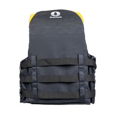 the back pack is black and yellow