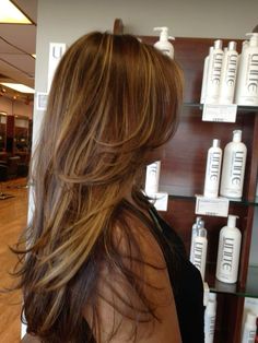 Amber Brown Highlights, Hair Color With Blonde Highlights, Hair Balayage Brunette, 10 Major Winter Hair Colors, Black Hair Balayage, Brown Hair Looks, Brown Hair Inspo, Brunette Hair With Highlights, Hairstyles For Layered Hair