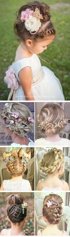 30 Cute Flower Girl Hairstyles ❤ Here you find some simple flower girl hairstyles and more complex which was made by a professionals. See more: http://www.weddingforward.com/flower-girl-hairstyles/ #wedding #flowergirlhairstyles Cute Flower Girl Hairstyles, Simple Flower Girl, Hair Styles Wedding, Girls Hairstyles Easy, Girl Haircut, Best Wedding Hairstyles, Easy Flower, Hairstyles Wedding