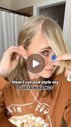 Hairstyles for Special Occasions: Dress Up in Style Trim Curtain Bangs, Bangs Vs No Bangs, Curtain Bangs Styling, Bangs Medium Length Hair, Cut Bangs Tutorial, Hairstyle Wavy Hair, Cut Side Bangs, Bangs Styling, Hairstyle Wavy