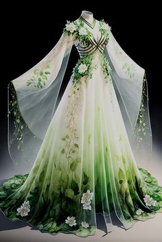 Gaun Abad Pertengahan, Magical Dress, Fest Outfits, Old Fashion Dresses, Fantasy Dresses, Fantasy Gowns