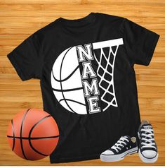 an image of a basketball shirt with the name and number on it, next to a pair of sneakers