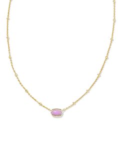 Buy Mini Elisa Gold Satellite Short Pendant Necklace in Fuchsia Magnesite at KendraScott. How To Make Jeans, Texas Necklace, Apple Watch Bands Fashion, Preppy Fits