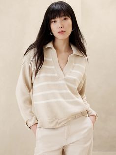 Textured Johnny-Collar Sweater | Banana Republic Factory Corporate Girl, Arm Cuffs, Johnny Collar, Sweaters And Cardigans, Wardrobe Update, Lose Yourself, Arm Cuff, Banana Republic Factory, Women's Sweaters