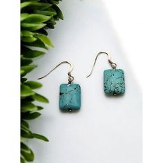 ad eBay - Turquoise Hand Made Stone Drop Earrings With Silver Metal Hooks - Buy Now, click the link (eBay) Rectangular Casual Jewelry For Everyday, Casual Rectangular Jewelry For Everyday, Casual Rectangular Everyday Jewelry, Trendy Turquoise Drop Earrings, Trendy Turquoise Jewelry Set With Matching Earrings, Casual Turquoise Jewelry For Everyday Use, Handmade Turquoise Casual Earrings, Casual Turquoise Dangle Earrings, Everyday Turquoise Pierced Earrings