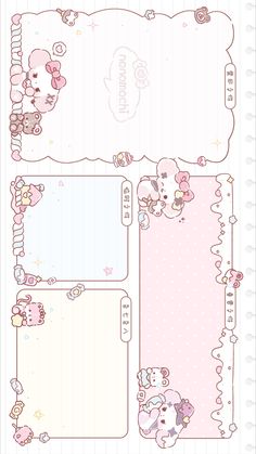 an image of hello kitty stationery paper