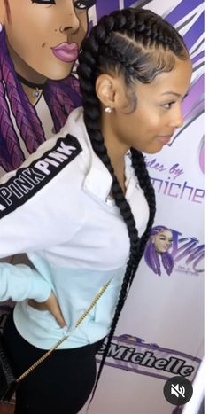 Corn Row Pigtails, 4-5 Feed In Braids Hairstyles, Track And Field Hairstyles Black, Large Straight Back Feed In Braids, Two Long Feed In Braids, Four French Braids, Two Cornrows Braids For Black Women, Two Feed In Braids With Weave, 4 Braids Cornrows