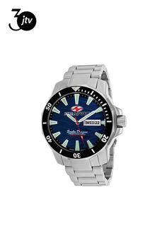 Stainless steel case, Stainless steel bracelet, Blue dial, Quartz movement, Scratch resistant mineral, Water resistant up to 100 ATM - 1000 meters - 3300 feet //  SP8316S Silver Diving Watch With Chronometer, Blue Chronograph Diving Watches, Blue Diving Watch With Round Dial, Blue Diving Watch With Chronograph, Silver Diving Chronograph Watch, Blue Diving Chronograph Watches, Mineral Water, Bracelet Blue, Steel Watch