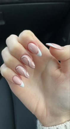 Membentuk Alis, Wow Nails, Simple Gel Nails, Blush Nails, Almond Acrylic Nails, Soft Nails, Her Nails, Acrylic Nails Coffin Short