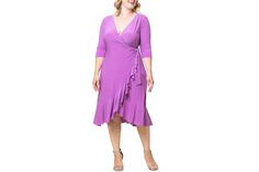 in stock Midi Wrap Dress, Lilac Dress, Wrap Dress, Lilac, Pick Up, In Store, Buy Online, Plus Size, Free Shipping