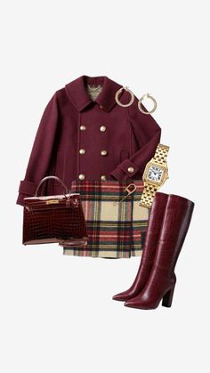 Nutcracker Show Outfits, Classy College Outfits Winter, Designer Clothes Aesthetic, Nutcracker Outfit Ideas, Blair Waldorf Outfits Inspired, Winter Outfits Inspiration, Classy Outfit Aesthetic, Freddy Cousin Brown, Classy Christmas Outfit