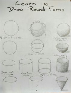 an image of how to draw round forms